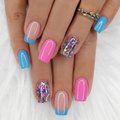 Designer s Pick | Candy Splash M Squoval squoval press-on nails
