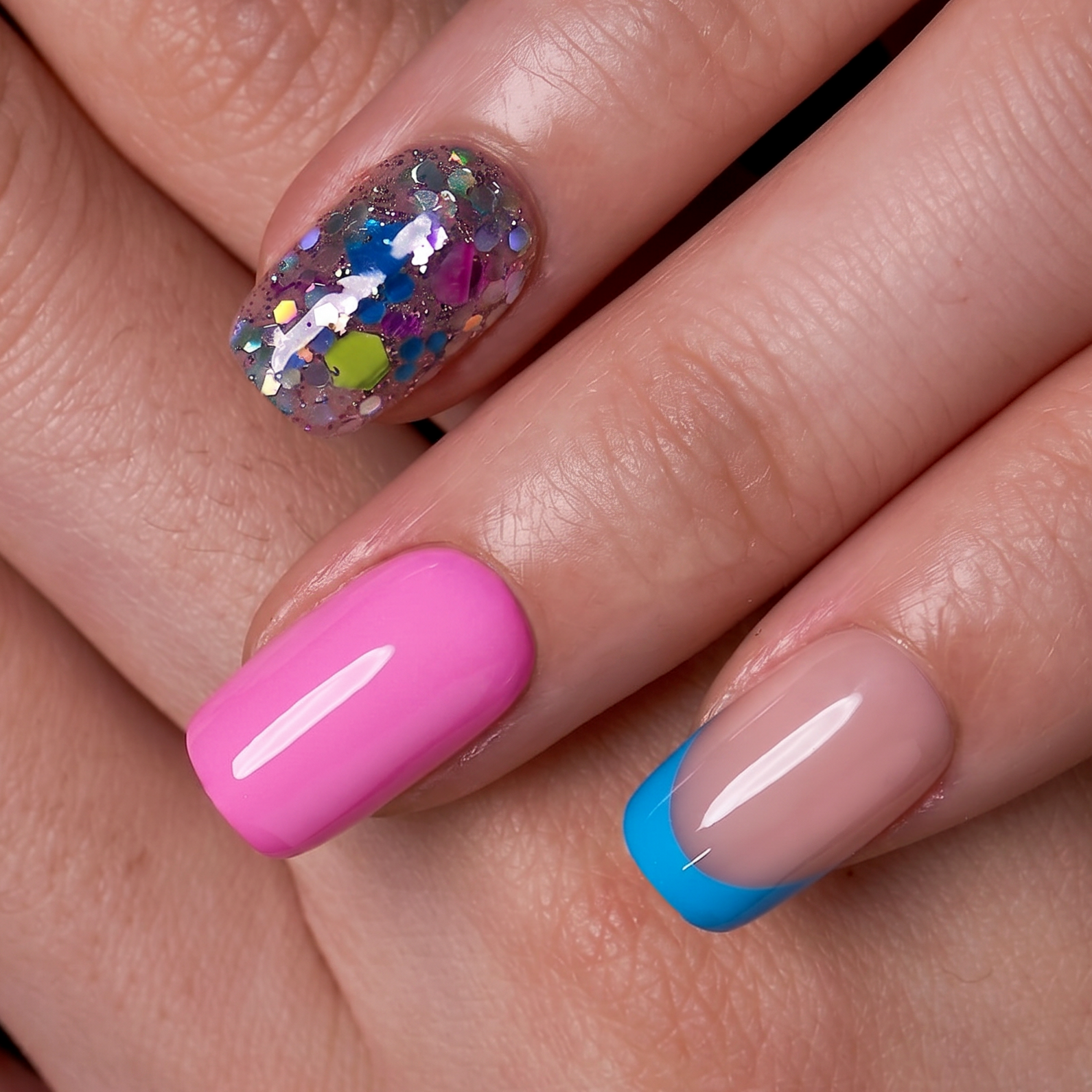 Designer s Pick | Candy Splash M Squoval squoval press-on nails