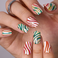 Candy Swirl medium squoval press-on nails