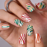 Candy Swirl medium squoval press-on nails