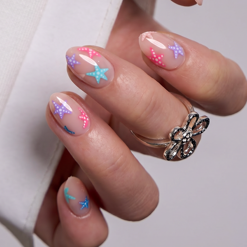Candy Tide RS Almond almond press-on nails