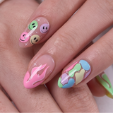 Candy Vibe S Almond almond press-on nails