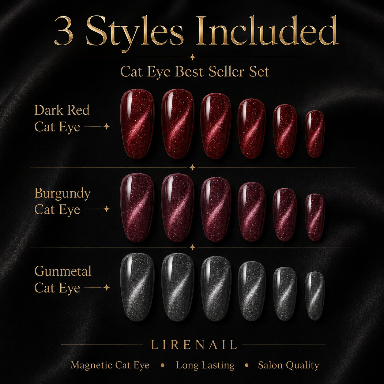 Starter Cat Eye Kit 3 Styles + Nail Tools product view