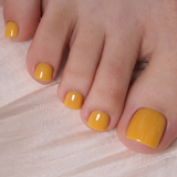 Citrus Glow - Squoval Toenails squoval press-on nails