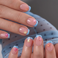 Coastal Star S Squoval short squoval press-on nails
