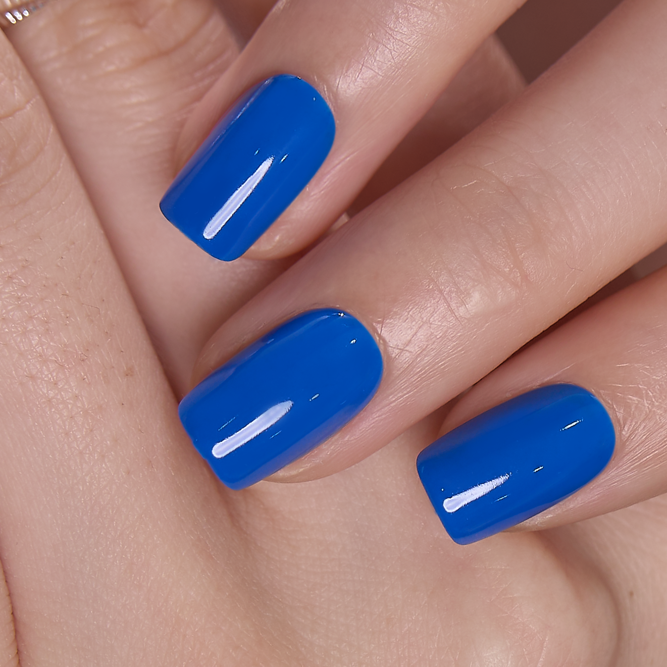 Cobalt Rush S Squoval squoval press-on nails