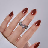 Cocoa Glow RS Almond almond press-on nails