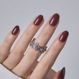 Cocoa Muse S Oval short oval press-on nails