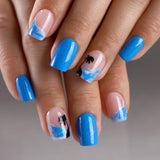 Coconut Palm short squoval press-on nail size guide