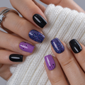 Cosmic Dusk S Squoval squoval press-on nails
