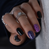 Cosmic Dusk S Squoval squoval press-on nails