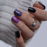 Cosmic Dusk S Squoval squoval press-on nails
