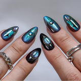 Designer s Pick | Cosmic Spell S Almond almond press-on nails