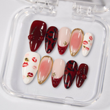 Crimson Kiss press-on nails product view