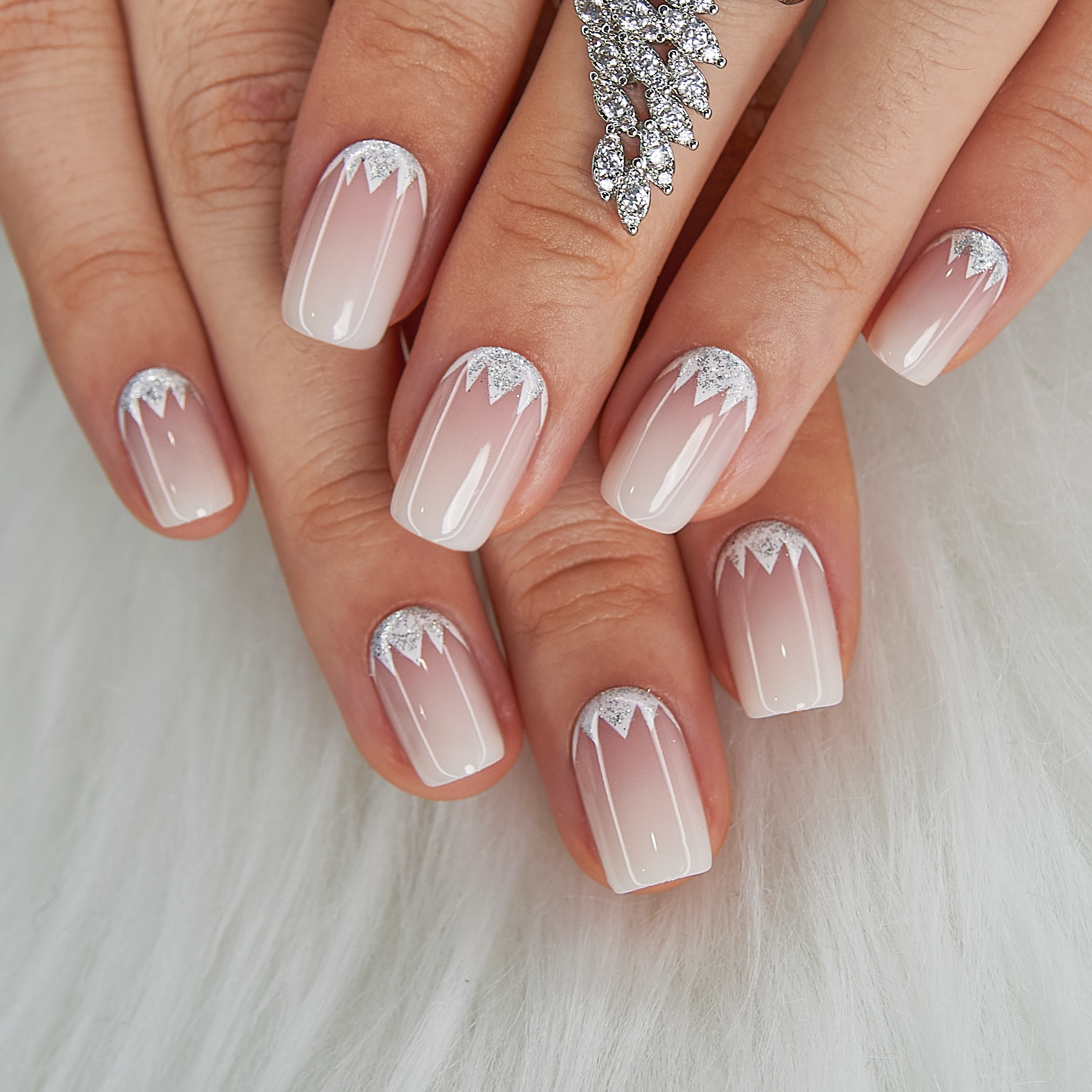 Crystal Bloom Light | Lirenail Press-On Nails