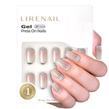 Crystal Bloom medium squoval press-on nails product view