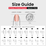 Crystal Whisper short squoval press-on nails product view