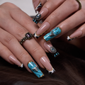 Desert Rebel L Square square press-on nails