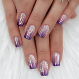 Designer S Pick Aurora Shine medium squoval press-on nails