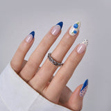 Designer s Pick | Berry Riviera M Almond short almond press-on nails