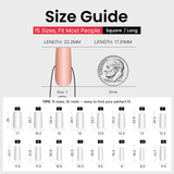 Designer S Pick Crimson Diamond long square press-on nails product view