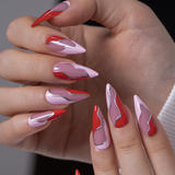 Designer s Pick | Flame Curve L Stiletto short stiletto press-on nails