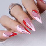 Designer s Pick | Flame Curve L Stiletto short stiletto press-on nails