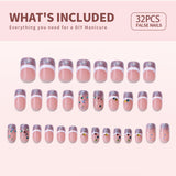 Designer S Pick Glitter Crown medium squoval press-on nail set with accessories