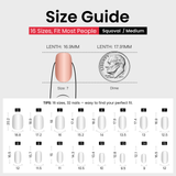 Designer S Pick Weet Bow Sparkle medium squoval press-on nails product view