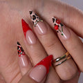 Designer s Pick | Wild Ruby L Stiletto short stiletto press-on nails
