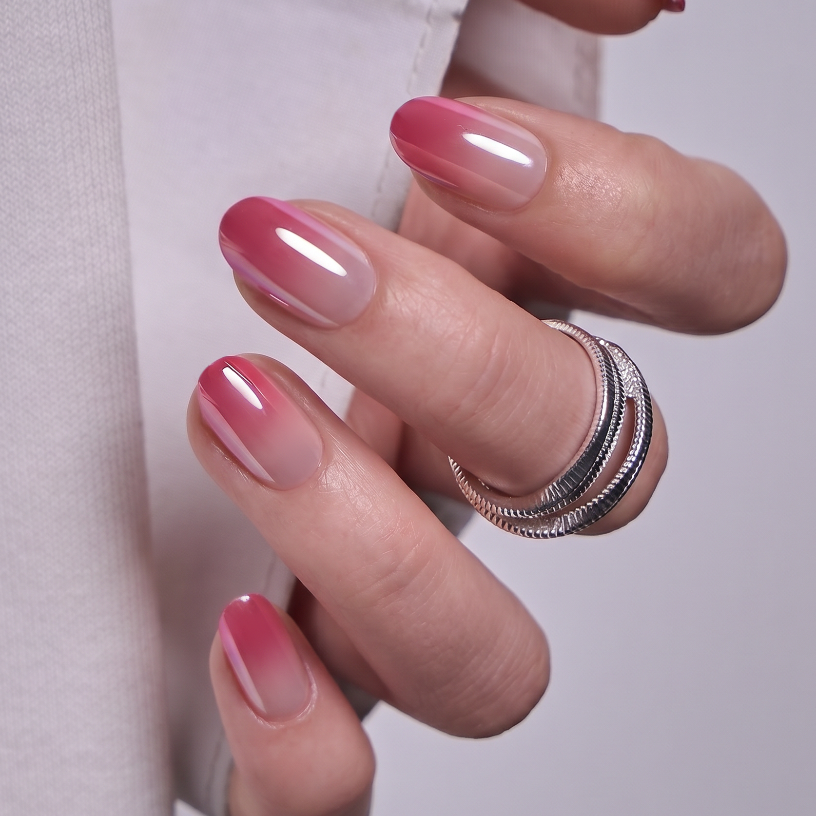 Dew Blush S Oval oval press-on nails