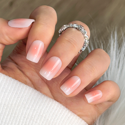 Dew Touch short squoval press-on nails