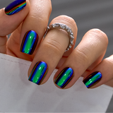 Electric Mirage S Squoval squoval press-on nails