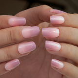 Elegant Fade medium squoval press-on nail set with accessories