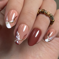 Elegant Flow short almond Ver 2 press-on nails