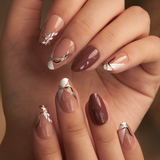 Elegant Flow short almond Ver 2 press-on nails product view
