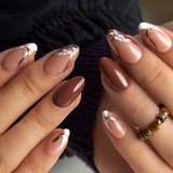 Elegant Flow short almond Ver 2 press-on nails from the side
