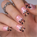 Elegant Leopard medium square Ver 2 press-on nails