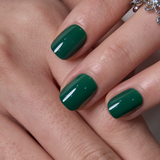 Emerald Muse Rs squoval press-on nails from the side