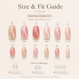 Red Almond press-on nails by Lirenail - package
