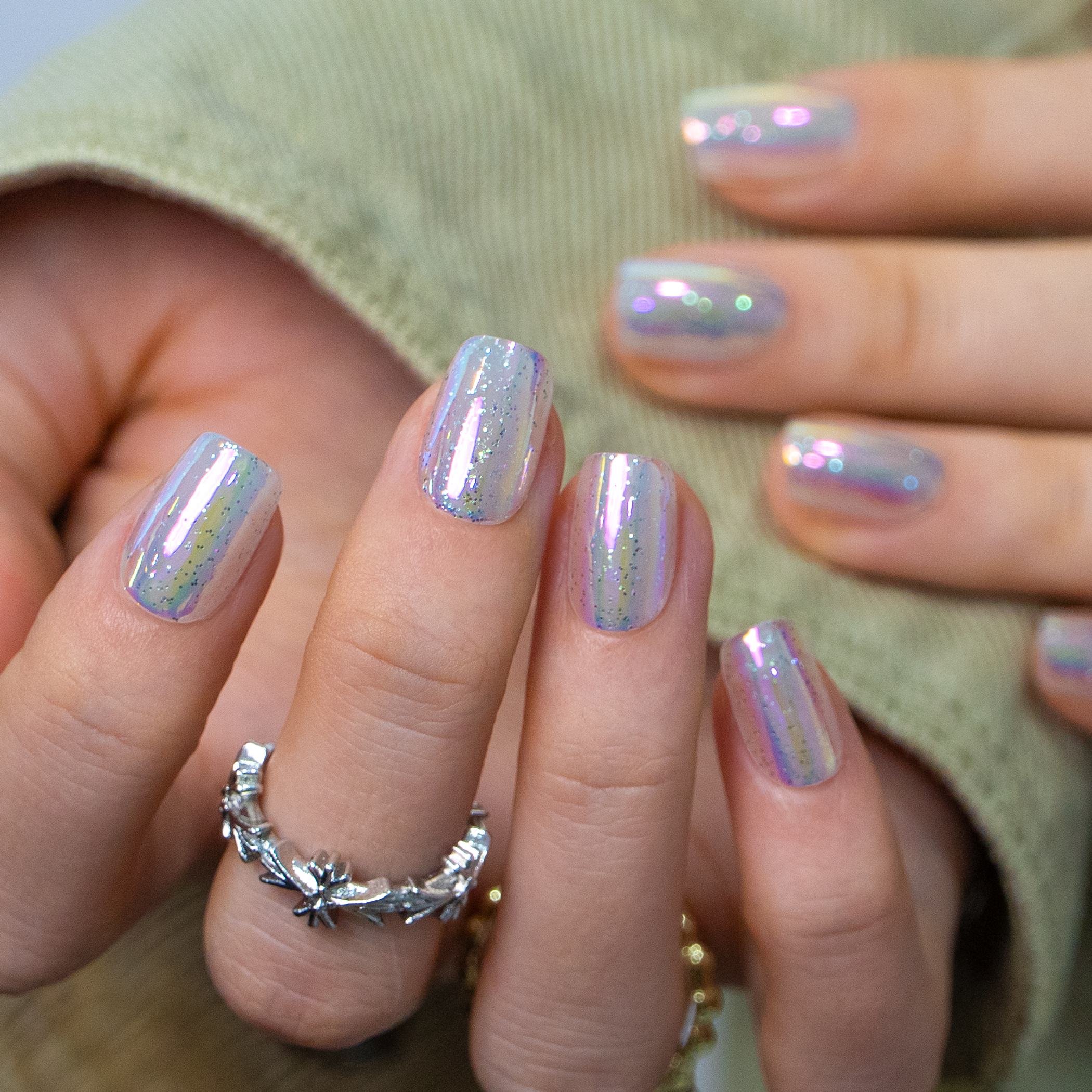 Fairy Frost S Squoval squoval press-on nails