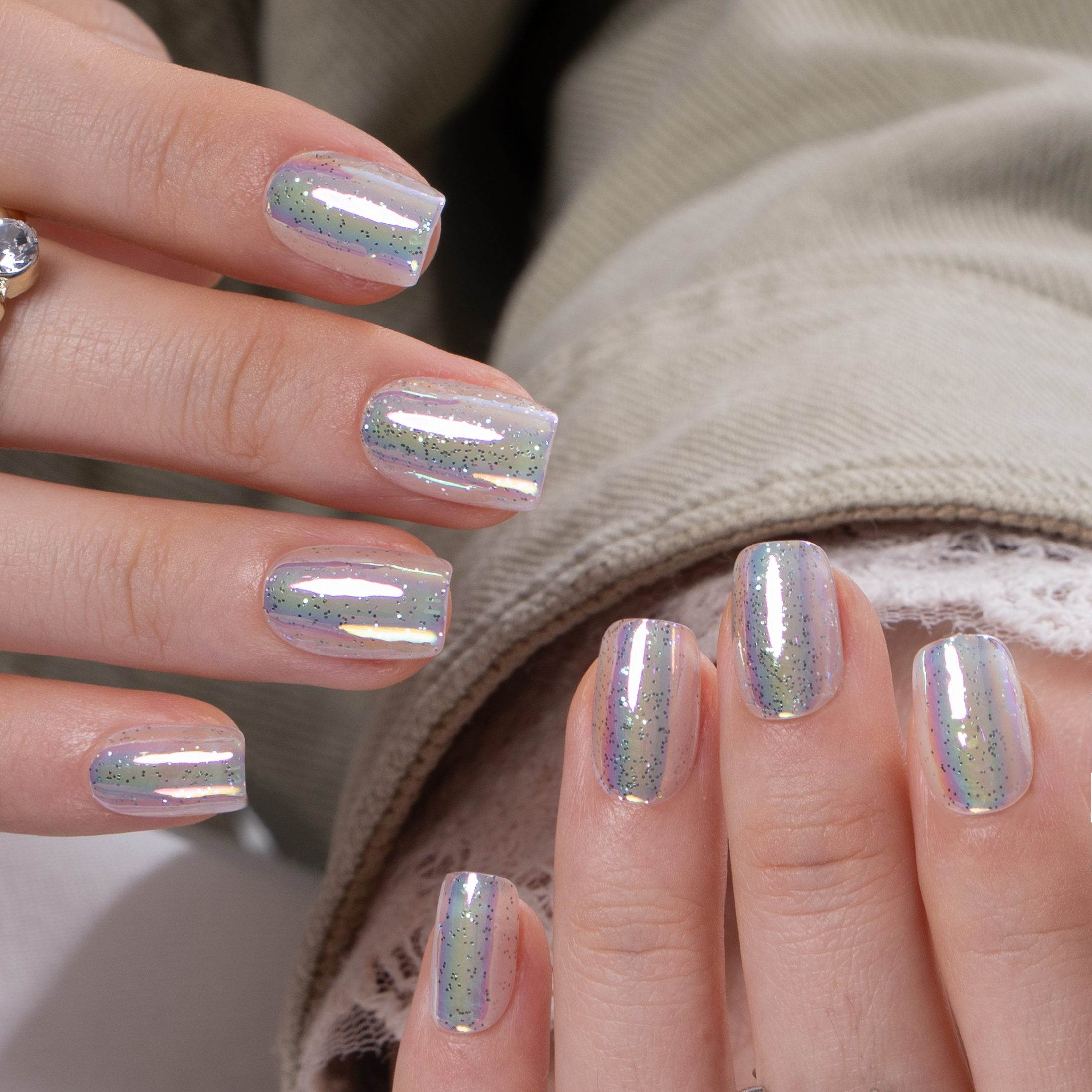Fairy Frost S Squoval squoval press-on nails