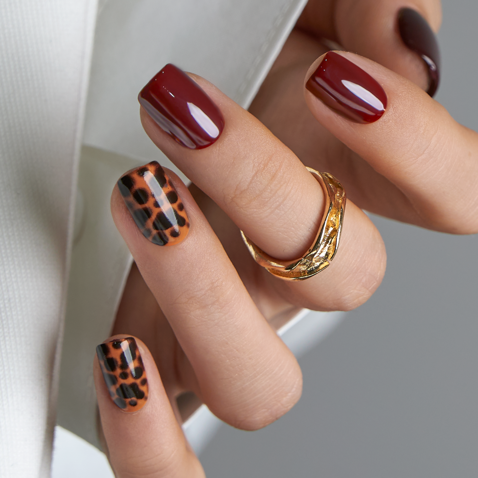 Fierce Chic short squoval press-on nails
