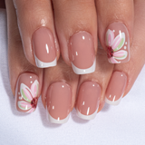 Floral Bliss short squoval press-on nails product view