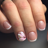 Floral Bliss short squoval press-on nails product view