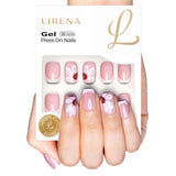 Floral Bliss short squoval soft gel press-on nails