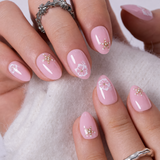 Floral Breeze RS Almond almond press-on nails