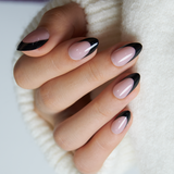 French Blend S Almond almond press-on nails