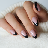 French Blend S Almond almond press-on nails