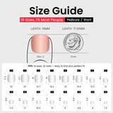 French Pearl - Squoval Toenails squoval press-on nails